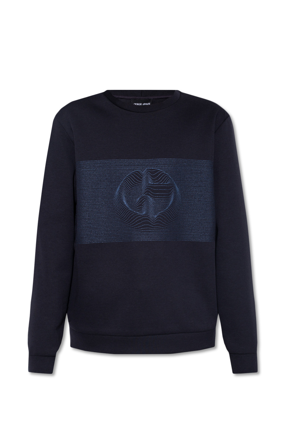 Navy armani outlet sweatshirt